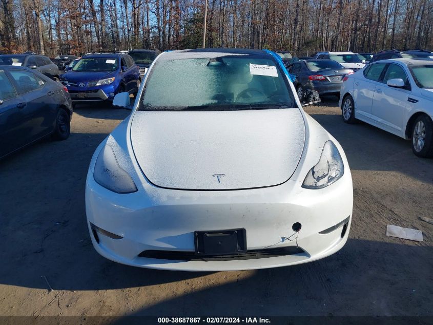 2023 Tesla Model Y Awd/Long Range Dual Motor All-Wheel Drive VIN: 7SAYGDEE2PF626383 Lot: 38687867