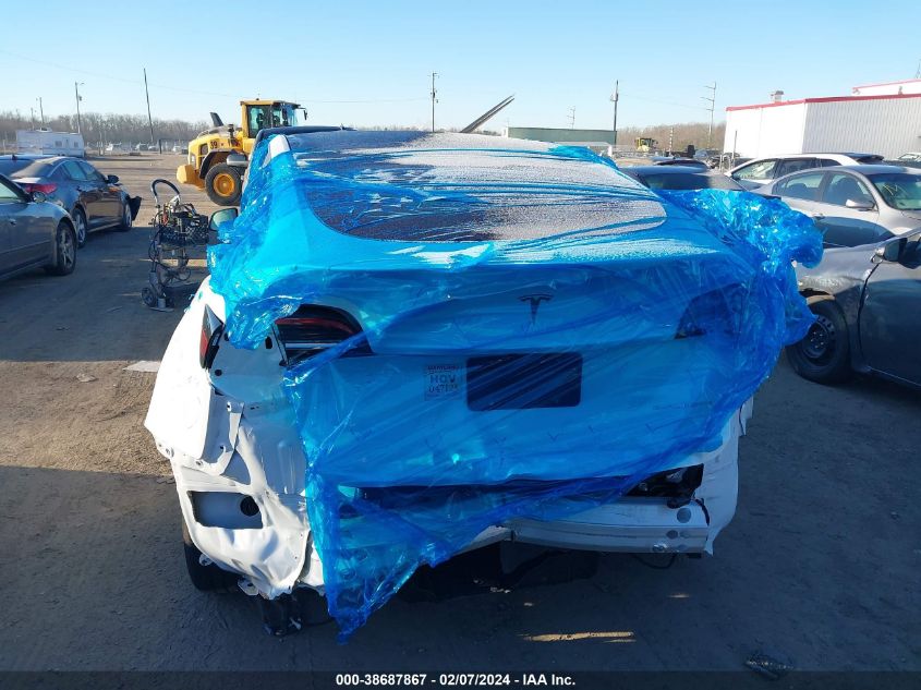 2023 Tesla Model Y Awd/Long Range Dual Motor All-Wheel Drive VIN: 7SAYGDEE2PF626383 Lot: 38687867