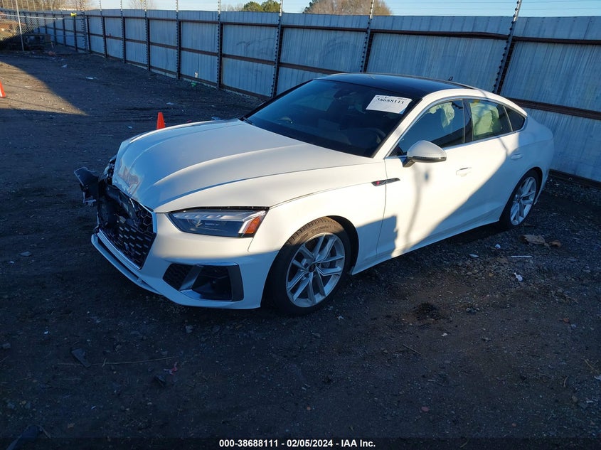 2023 AUDI A5 SPORTBACK PREMIUM 45 TFSI S LINE QUATTRO S TRONIC - WAUDACF58PA061956