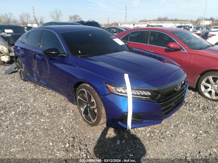 2022 Honda Accord Sport VIN: 1HGCV1F33NA005072 Lot: 38688160