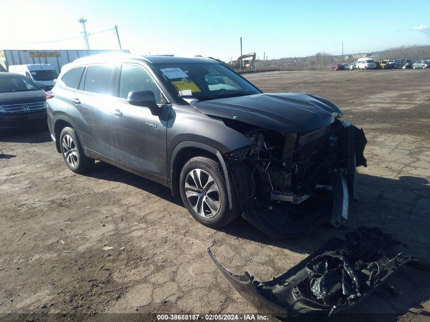 5TDHBRCH3MS523924 2021 Toyota Highlander Hybrid Xle