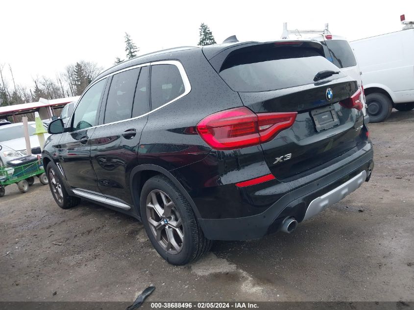 5UXTY5C08M9F13742 2021 BMW X3, photo no. 3