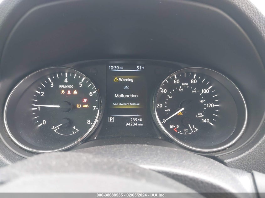 VIN KNMAT2MT7HP615000 2017 NISSAN ROGUE S