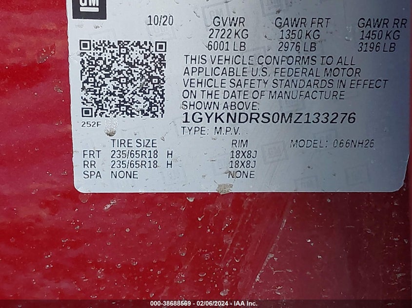 2021 CADILLAC XT5 AWD PREMIUM LUXURY - 1GYKNDRS0MZ133276