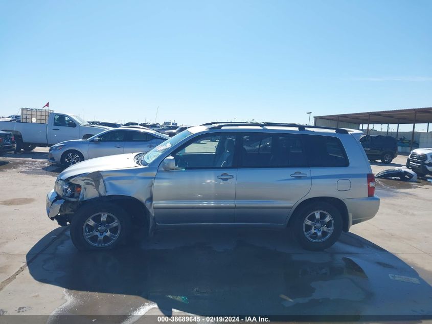 2007 Toyota Highlander V6 VIN: JTEDP21A270143280 Lot: 38689645