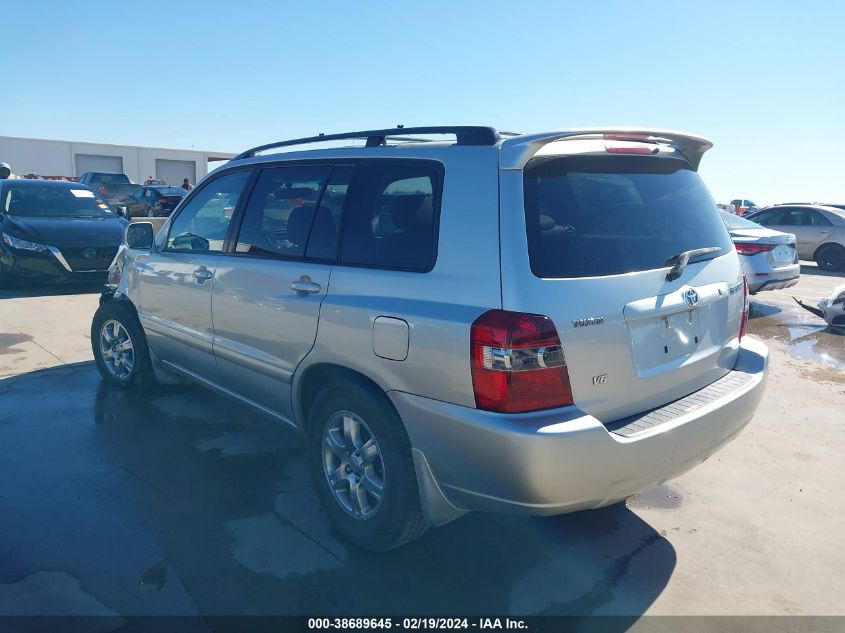 2007 Toyota Highlander V6 VIN: JTEDP21A270143280 Lot: 38689645