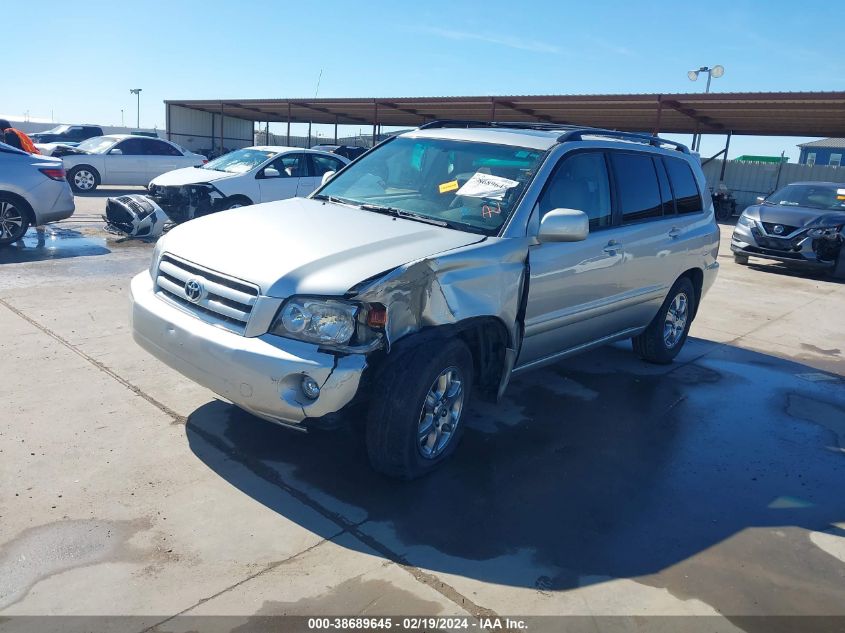 2007 Toyota Highlander V6 VIN: JTEDP21A270143280 Lot: 38689645