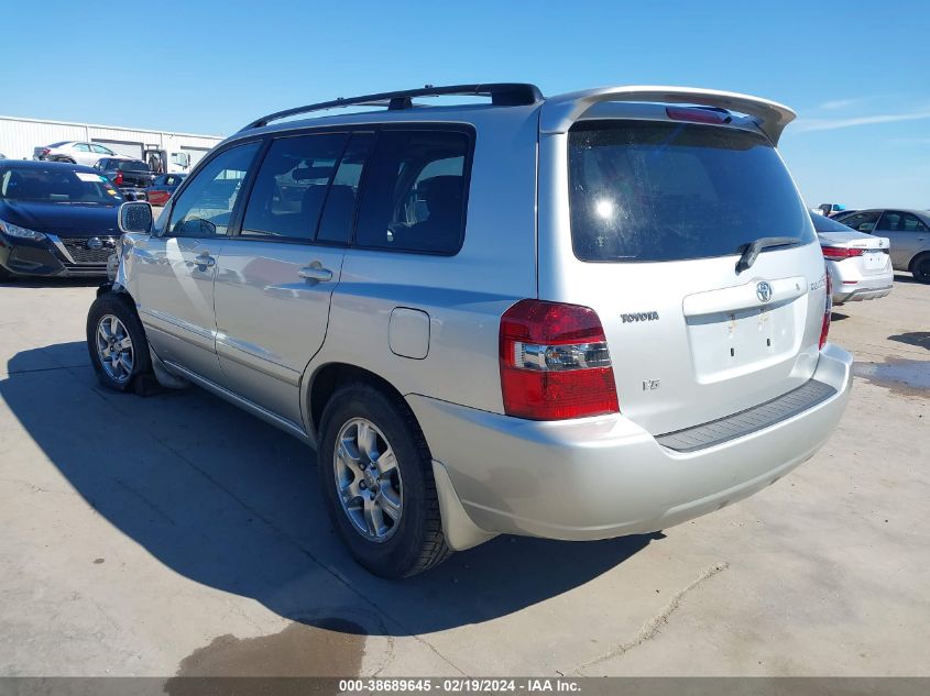 2007 Toyota Highlander V6 VIN: JTEDP21A270143280 Lot: 38689645