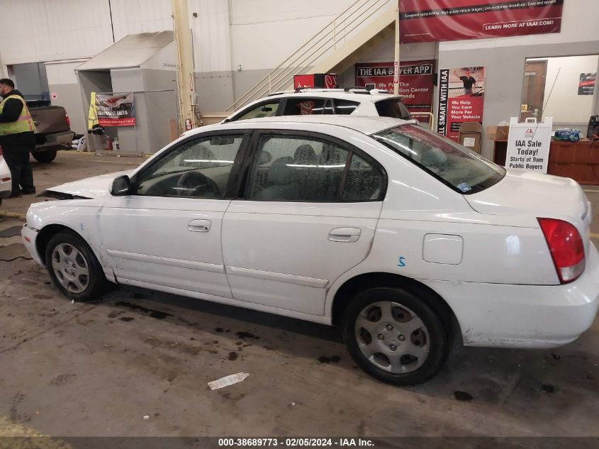 2002 Hyundai Elantra Gls VIN: KMHDN45D72U359326 Lot: 38689773