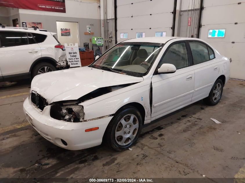 2002 Hyundai Elantra Gls VIN: KMHDN45D72U359326 Lot: 38689773