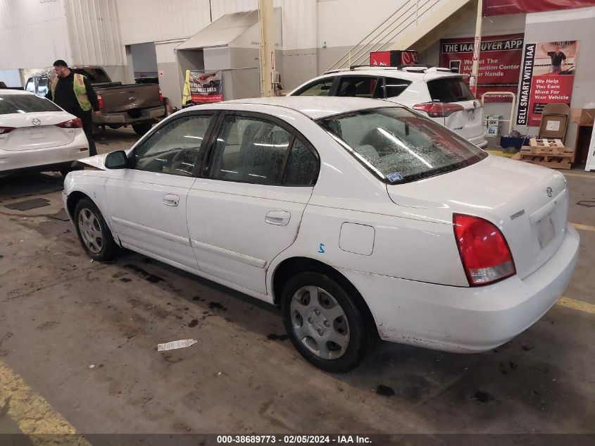 2002 Hyundai Elantra Gls VIN: KMHDN45D72U359326 Lot: 38689773