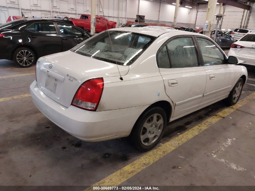 2002 Hyundai Elantra Gls VIN: KMHDN45D72U359326 Lot: 38689773