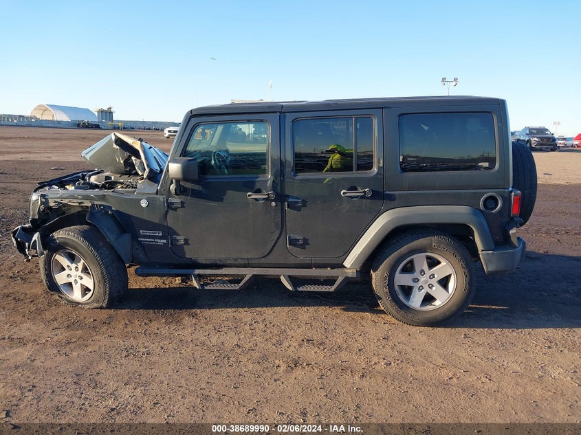 VIN 1C4BJWDGXJL854574 2018 JEEP WRANGLER JK UNLIMITED SPORT S 4X4