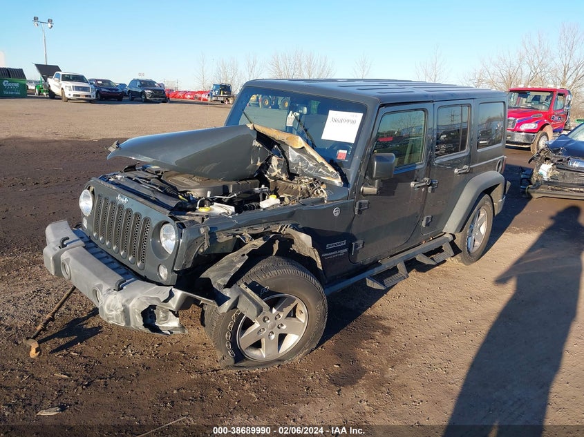 VIN 1C4BJWDGXJL854574 2018 JEEP WRANGLER JK UNLIMITED SPORT S 4X4