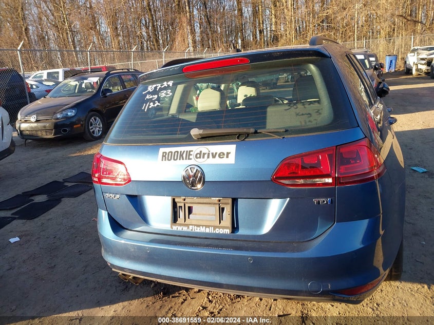 2015 VOLKSWAGEN GOLF SPORTWAGEN TDI S 4-DOOR - 3VWCA7AU6FM512014