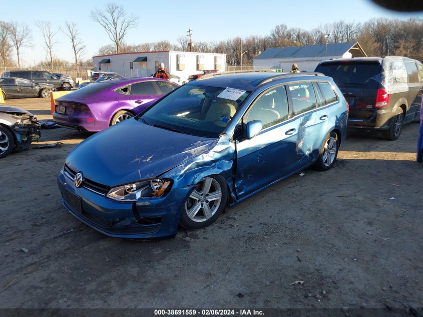 2015 VOLKSWAGEN GOLF SPORTWAGEN TDI S 4-DOOR - 3VWCA7AU6FM512014