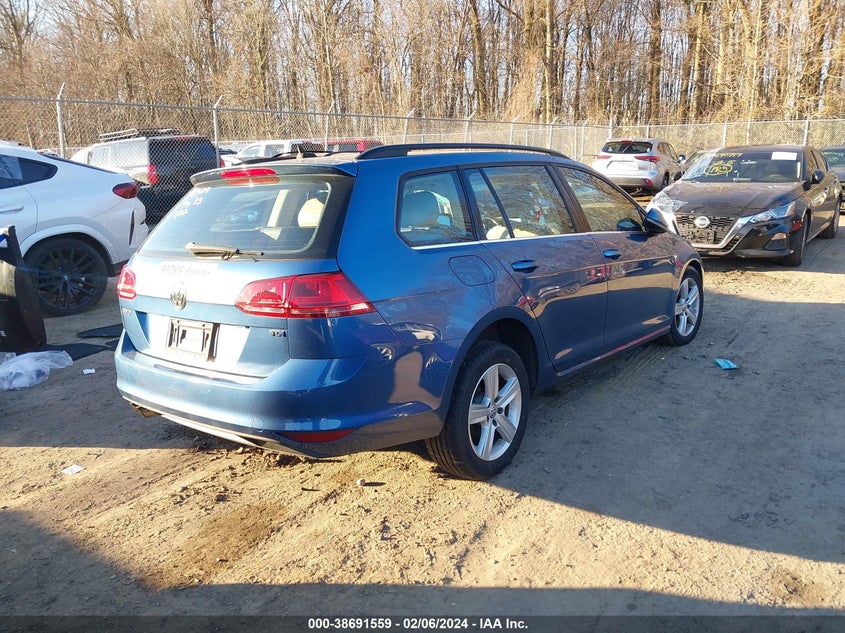 2015 VOLKSWAGEN GOLF SPORTWAGEN TDI S 4-DOOR - 3VWCA7AU6FM512014