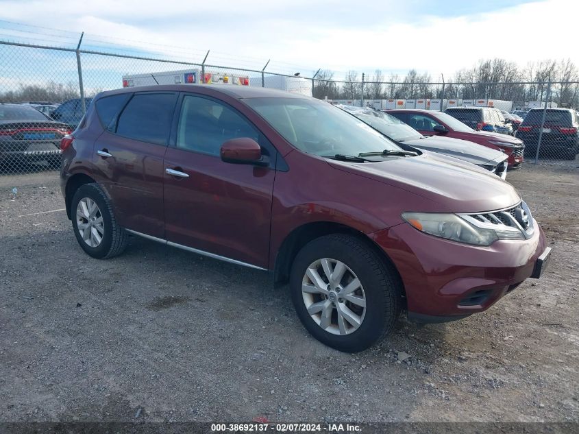 2011 Nissan Murano S VIN: JN8AZ1MWXBW169199 Lot: 38692137