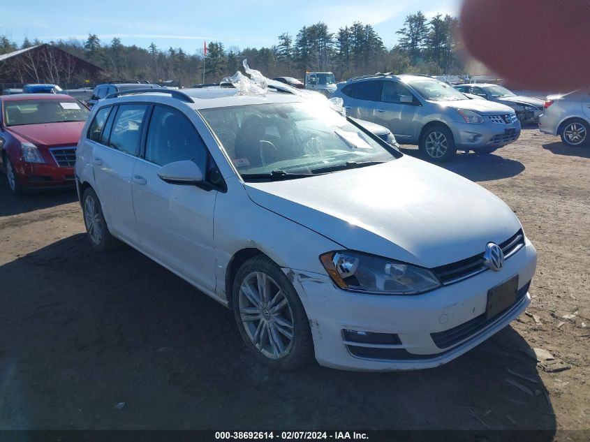 2015 VOLKSWAGEN GOLF SPORTWAGEN TDI SE 4-DOOR - 3VWFA7AU1FM513536