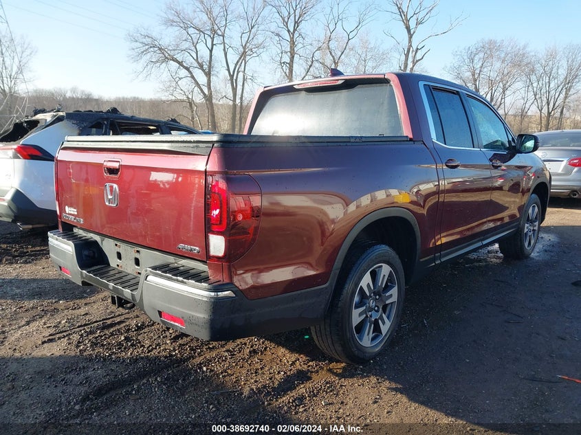VIN 5FPYK3F56JB003996 2018 HONDA RIDGELINE RTL