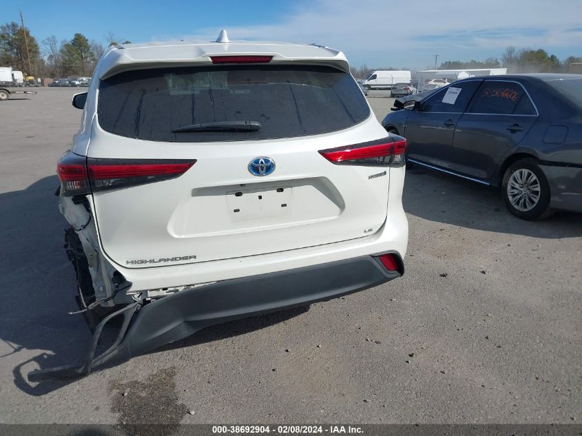 5TDZARAHXLS502187 2020 Toyota Highlander Hybrid Le