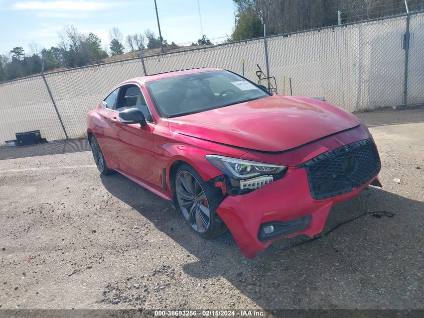 2021 Infiniti Q60 Red Sport 400 VIN: JN1FV7LKXMM530012 Lot: 38693256