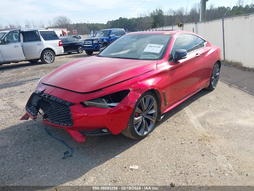 2021 Infiniti Q60 Red Sport 400 VIN: JN1FV7LKXMM530012 Lot: 38693256