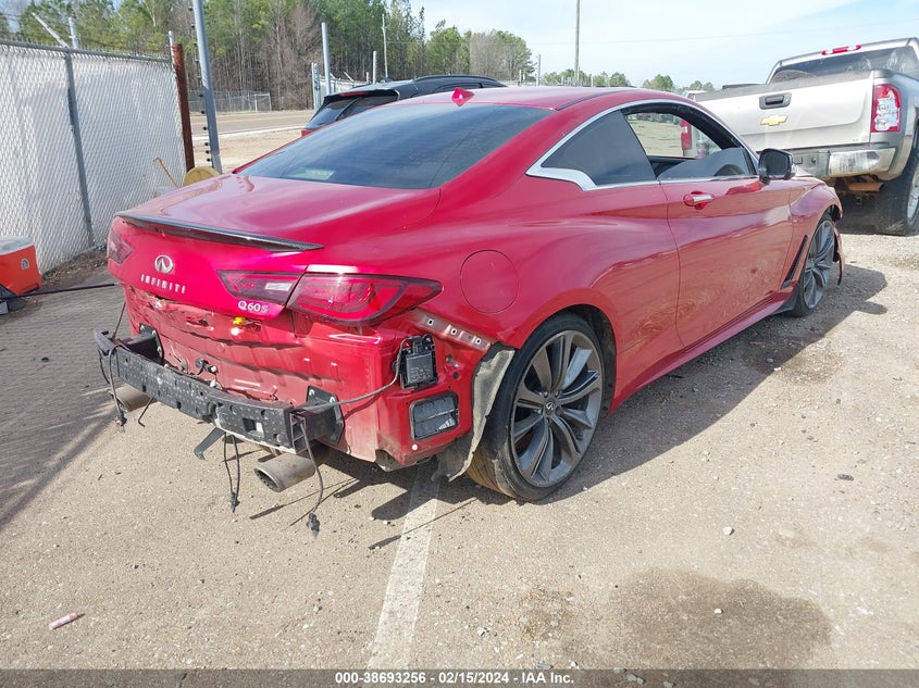 2021 Infiniti Q60 Red Sport 400 VIN: JN1FV7LKXMM530012 Lot: 38693256
