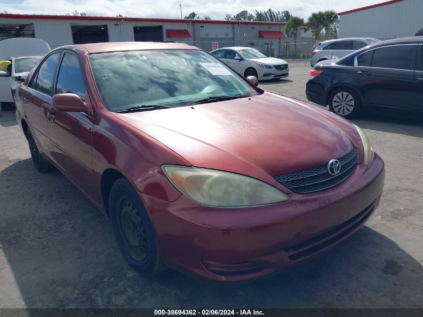 2003 Toyota Camry Le VIN: JTDBE32K430217839 Lot: 38694362