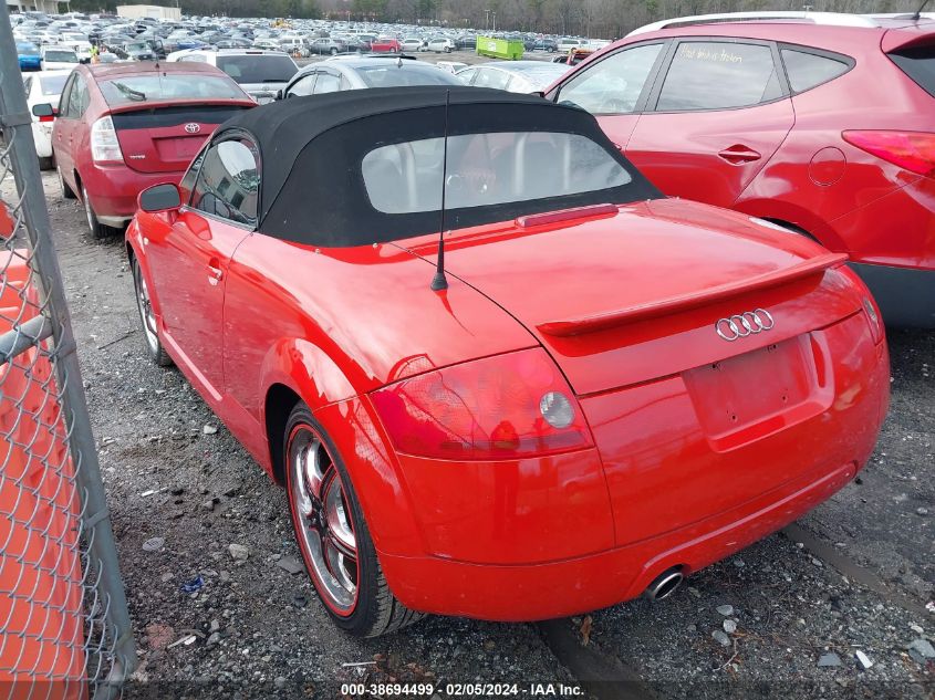 2004 Audi Tt 1.8L VIN: TRUTC28N441005059 Lot: 38694499