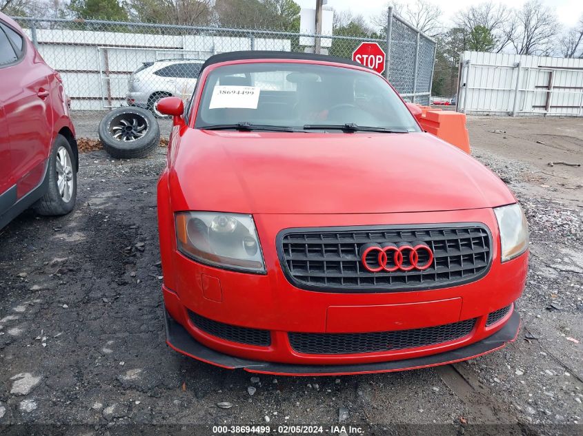 2004 Audi Tt 1.8L VIN: TRUTC28N441005059 Lot: 38694499