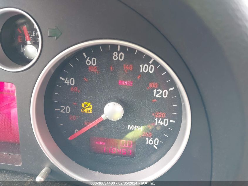 2004 Audi Tt 1.8L VIN: TRUTC28N441005059 Lot: 38694499