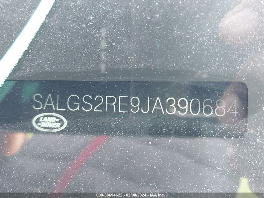 2018 Land Rover Range Rover - SALGS2RE9JA390684