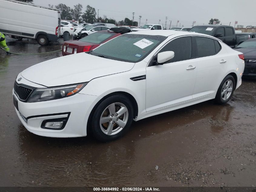 2015 Kia Optima Lx VIN: KNAGM4A7XF5558145 Lot: 39002024