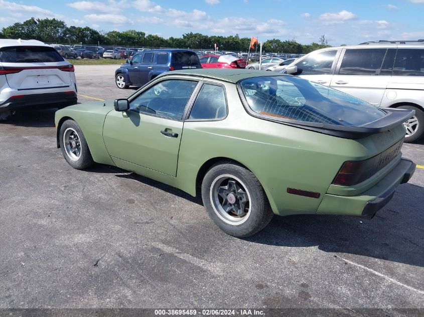 1983 Porsche 944 VIN: WP0AA0948DN463875 Lot: 38695459