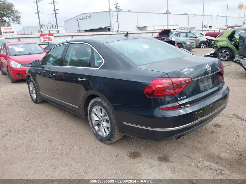 VIN 1VWAT7A31HC013294 2017 VOLKSWAGEN PASSAT 1.8T S