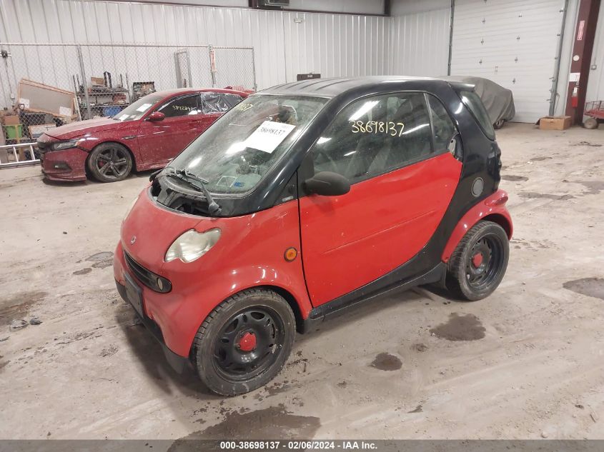 2005 Smart Fortwo VIN: WMEAJ00F05J181447 Lot: 38864868