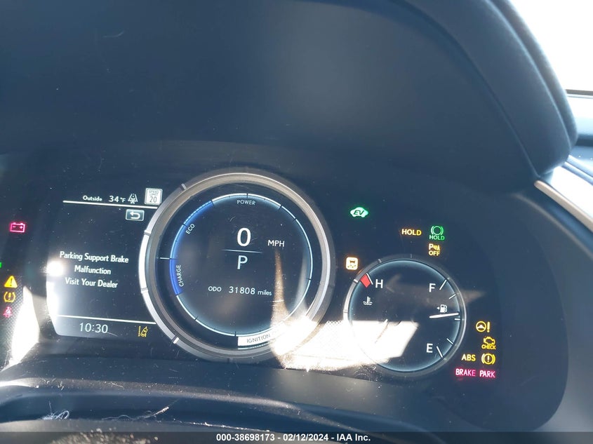 VIN 2T2SGMDA4NC073847 2022 LEXUS RX 450H