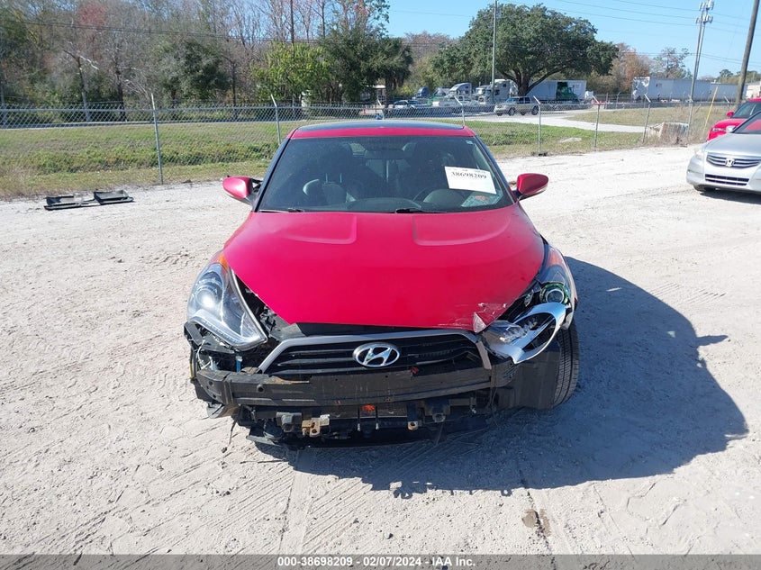 2016 HYUNDAI VELOSTER TURBO - KMHTC6AE4GU285768