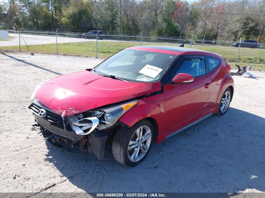 2016 HYUNDAI VELOSTER TURBO - KMHTC6AE4GU285768
