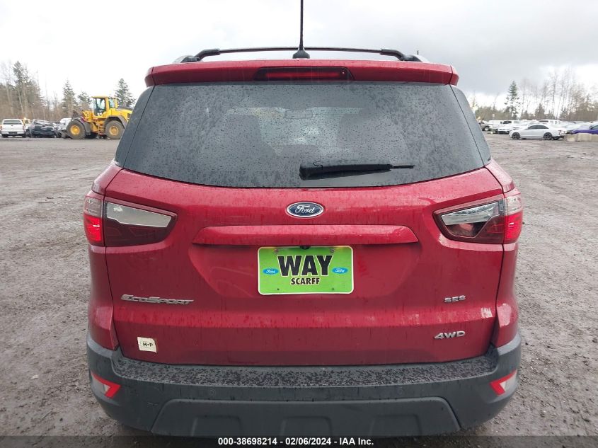 2018 Ford Ecosport Ses VIN: MAJ6P1CL0JC201419 Lot: 38698214