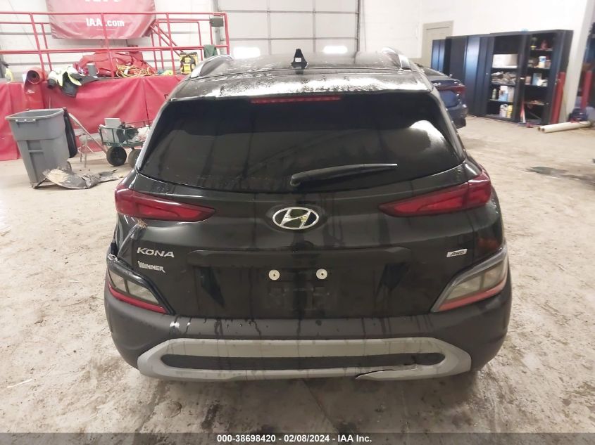 2022 Hyundai Kona Sel VIN: KM8K6CAB5NU831711 Lot: 38698420