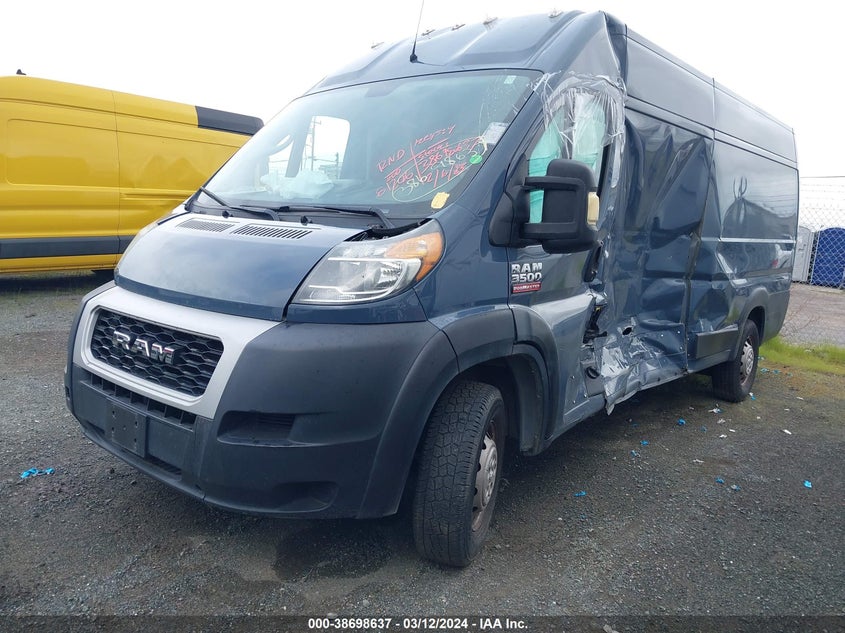 2020 Ram Promaster 3500 Cargo Van High Roof 159 Wb Ext VIN: 3C6URVJG6LE145207 Lot: 38698637