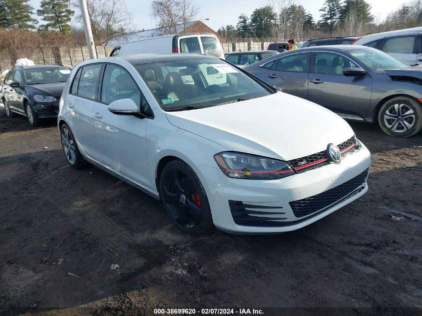 2015 VOLKSWAGEN GOLF GTI 2.0T AUTOBAHN 4-DOOR - 3VW4T7AU4FM028826