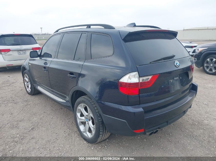 2009 BMW X3 xDrive30I VIN: WBXPC93499WJ26511 Lot: 38699803