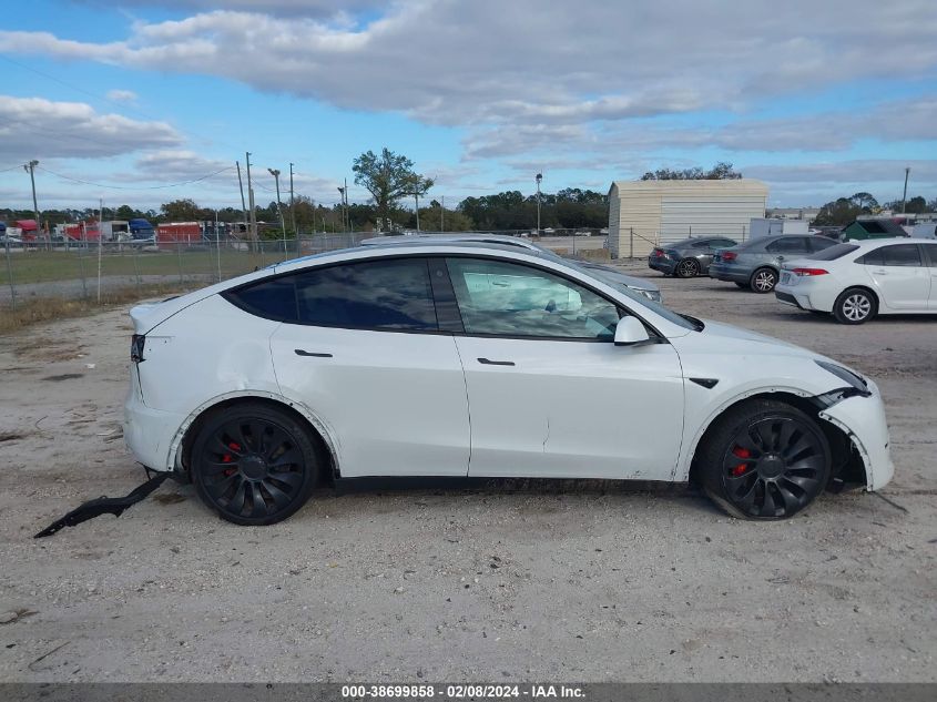 2023 Tesla Model Y Awd/Performance Dual Motor All-Wheel Drive VIN: 7SAYGDEF0PF743789 Lot: 38699858