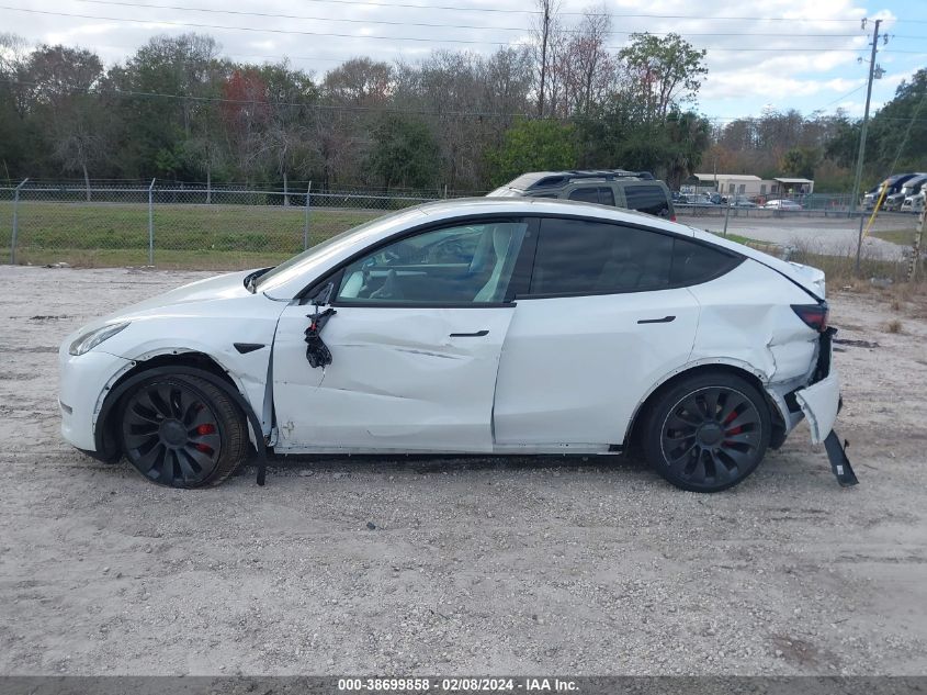 2023 Tesla Model Y Awd/Performance Dual Motor All-Wheel Drive VIN: 7SAYGDEF0PF743789 Lot: 38699858