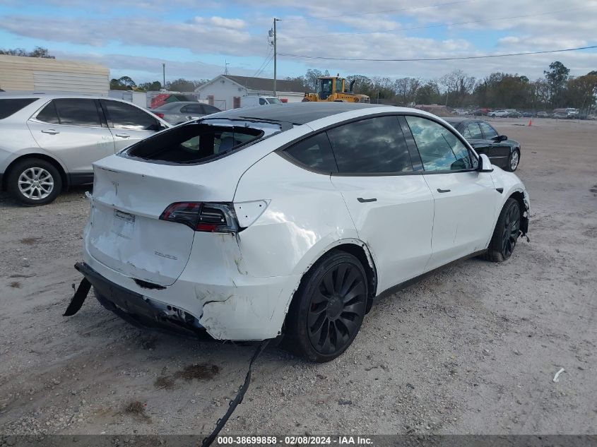 2023 Tesla Model Y Awd/Performance Dual Motor All-Wheel Drive VIN: 7SAYGDEF0PF743789 Lot: 38699858