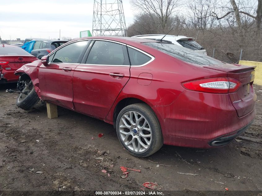 2013 Ford Fusion Titanium VIN: 3FA6P0K95DR278289 Lot: 38700034