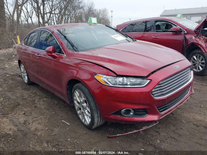 2013 Ford Fusion Titanium VIN: 3FA6P0K95DR278289 Lot: 38700034